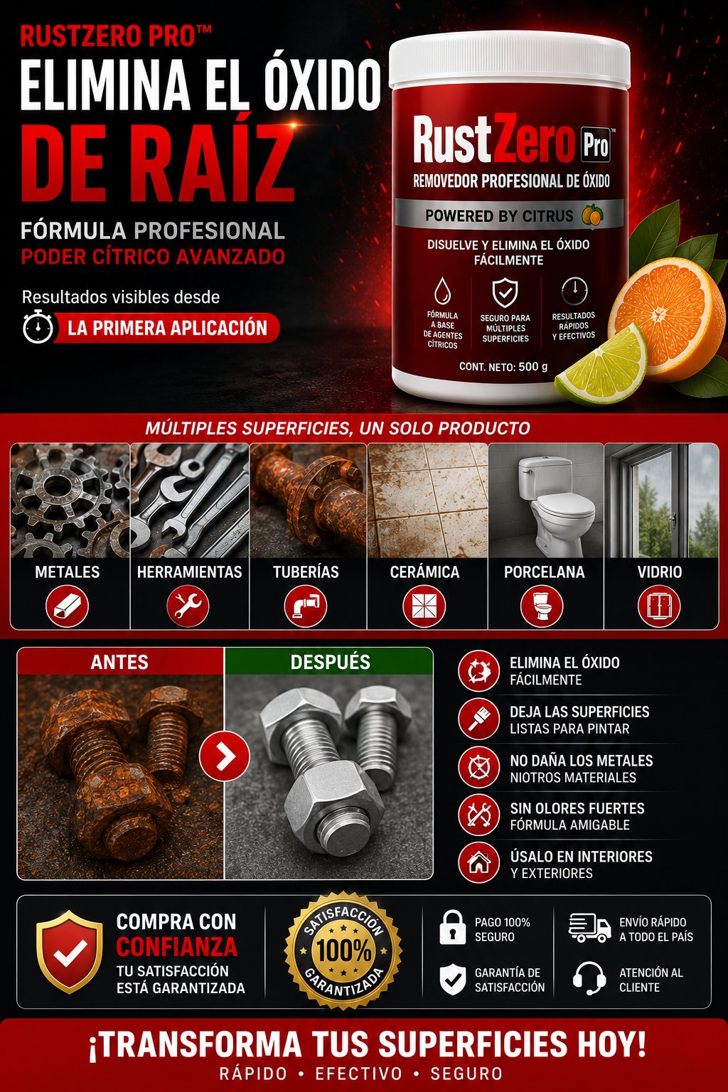 🛡️ RustZero Pro™ | Removedor Profesional de Óxido