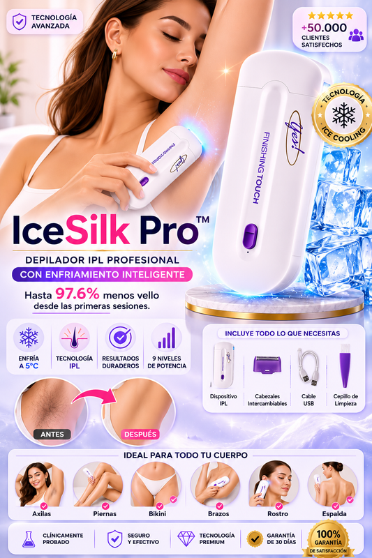 IceSilk Pro™ | Depilador IPL Profesional con Enfriamiento Inteligente