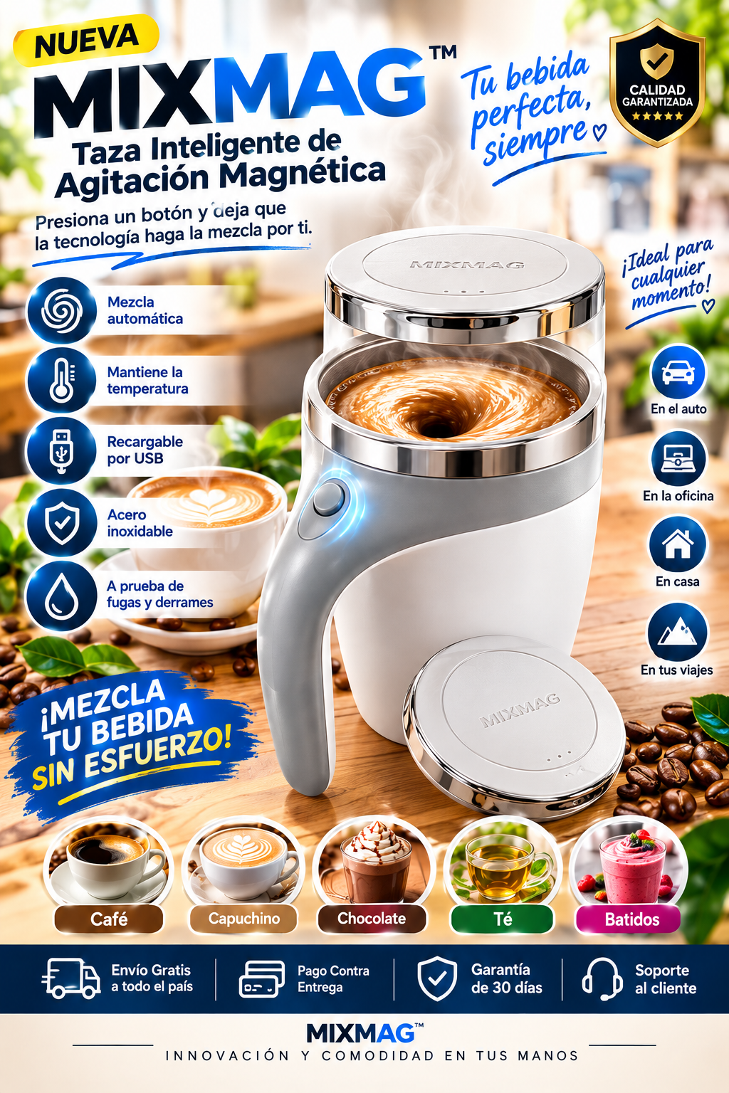 MIXMAG™ – Taza Inteligente de Agitación Magnética